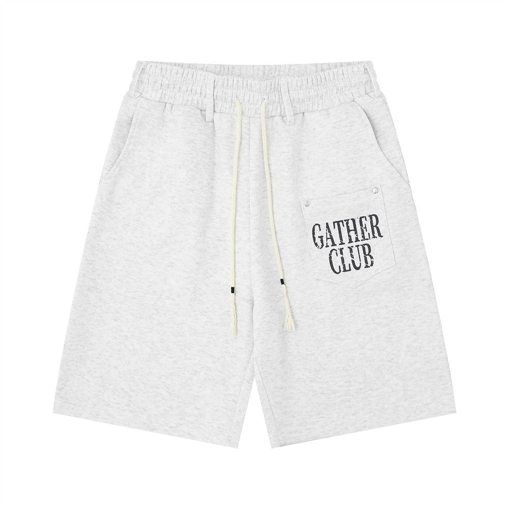 Graffiti letter printed shorts