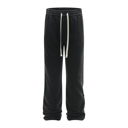 Drawstring sports sweatpants
