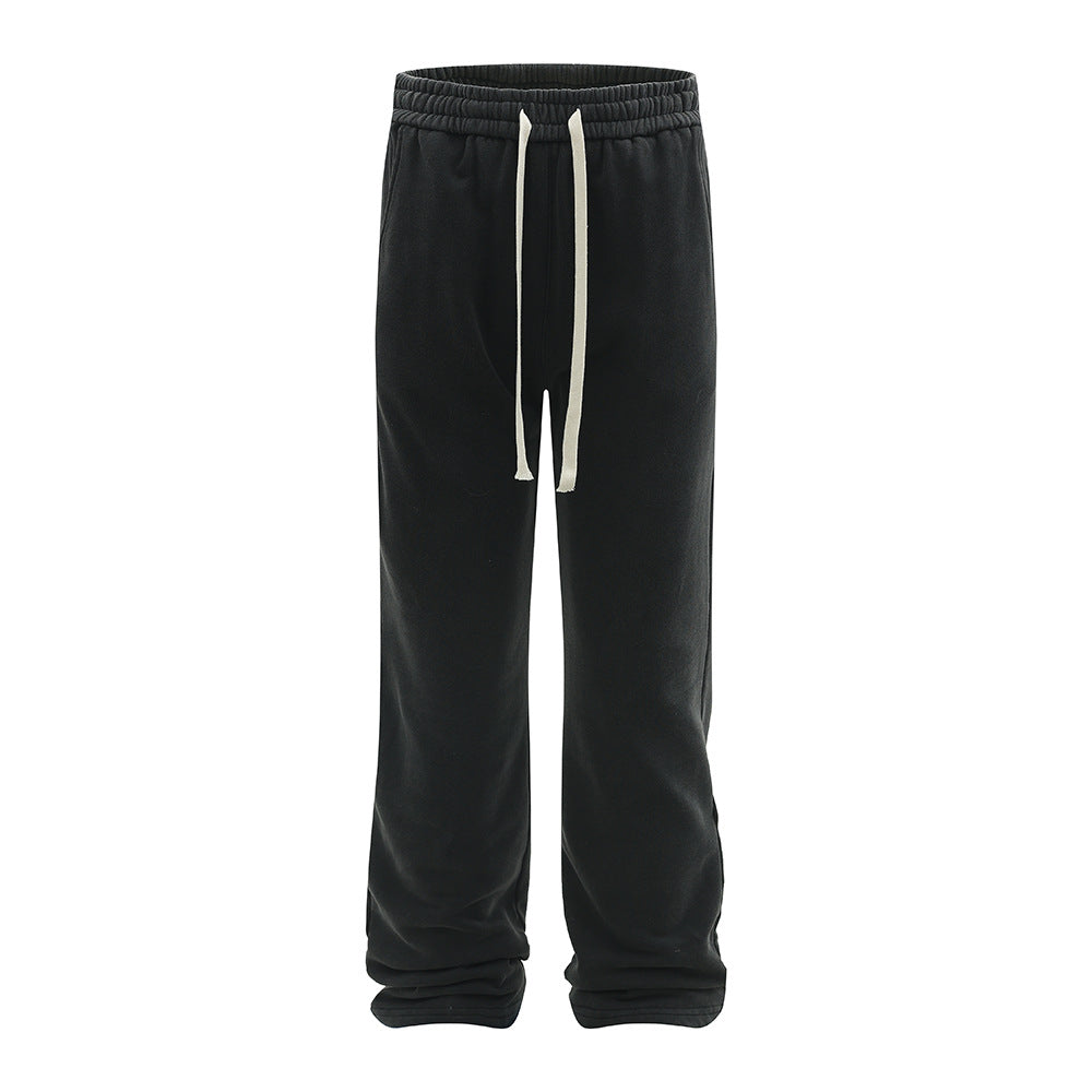 Drawstring sports sweatpants