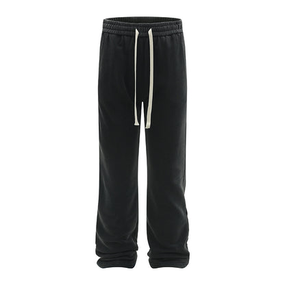 Drawstring sports sweatpants