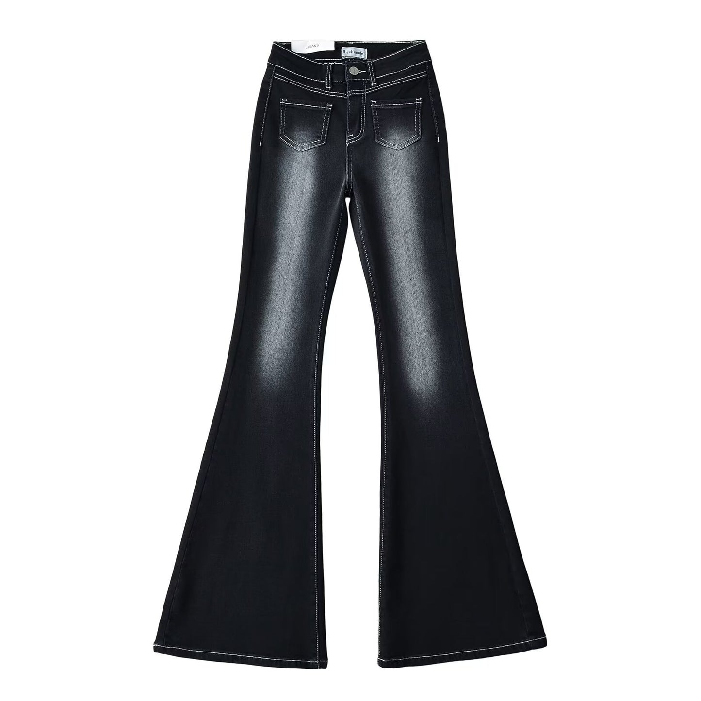 Front pocket flared jeans flared pants