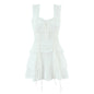 Charming Ruffle Sweetheart Sleeveless Dress
