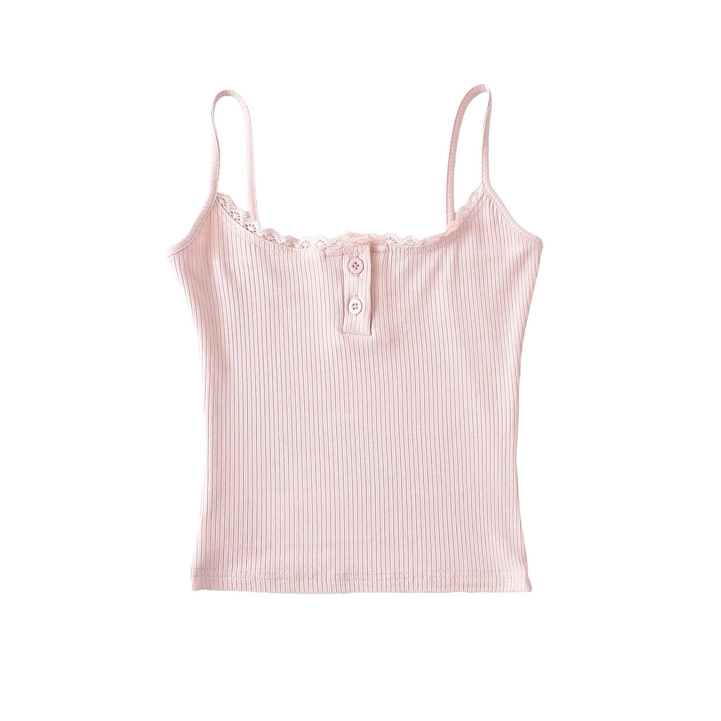 Camiseta sin mangas de encaje