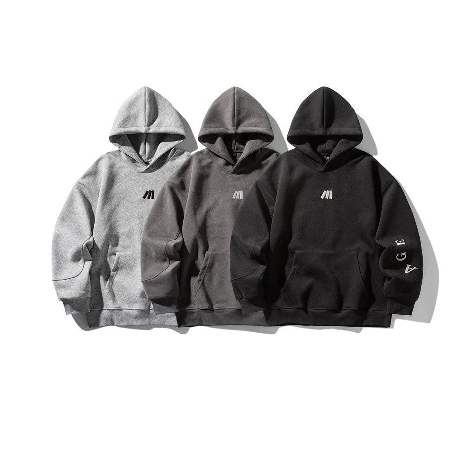 Casual Campus Style Hoodie  Loose Fit Hooded Sweatshirt