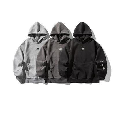 Casual Campus Style Hoodie  Loose Fit Hooded Sweatshirt