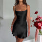 Vestido corto sin espalda para mujer