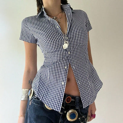 Casual Vacation Style Fitted Women's Shirt
