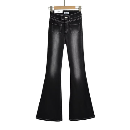 Front pocket flared jeans flared pants