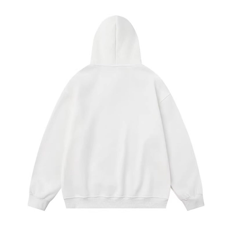 Faux Fur Hooded Sweatshirt Unisex Oversized Hoodie with Lining