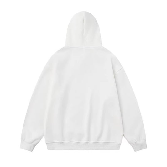 Faux Fur Hooded Sweatshirt Unisex Oversized Hoodie with Lining