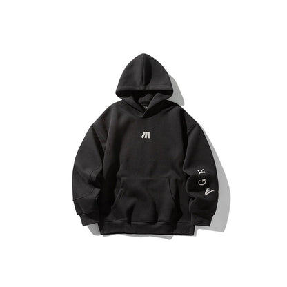 Casual Campus Style Hoodie  Loose Fit Hooded Sweatshirt