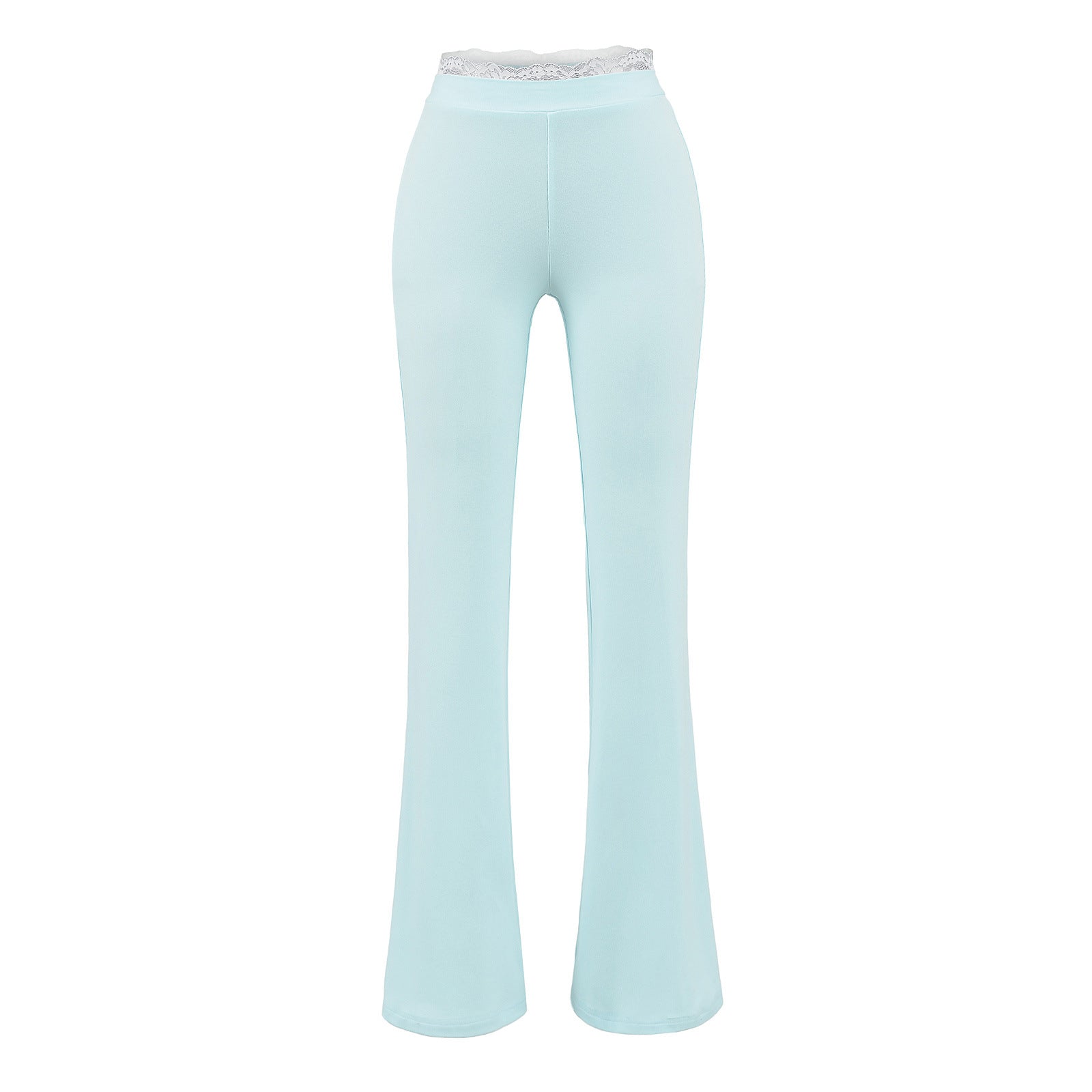 Lace lace low waisted flared pants