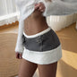 Minifalda de talle bajo