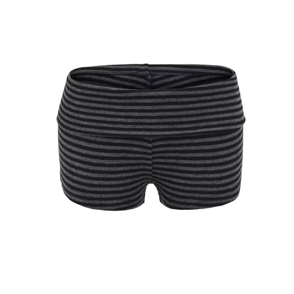Shorts ajustados a rayas