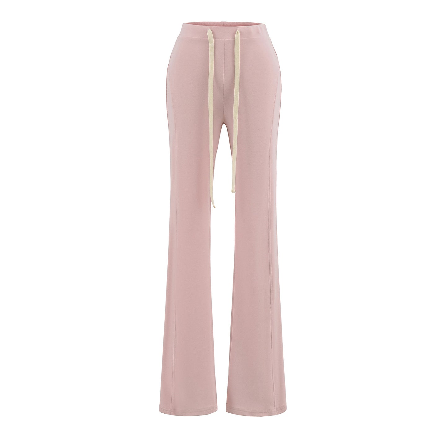 Pantalón de tiro bajo, ajustado, ligeramente acampanado