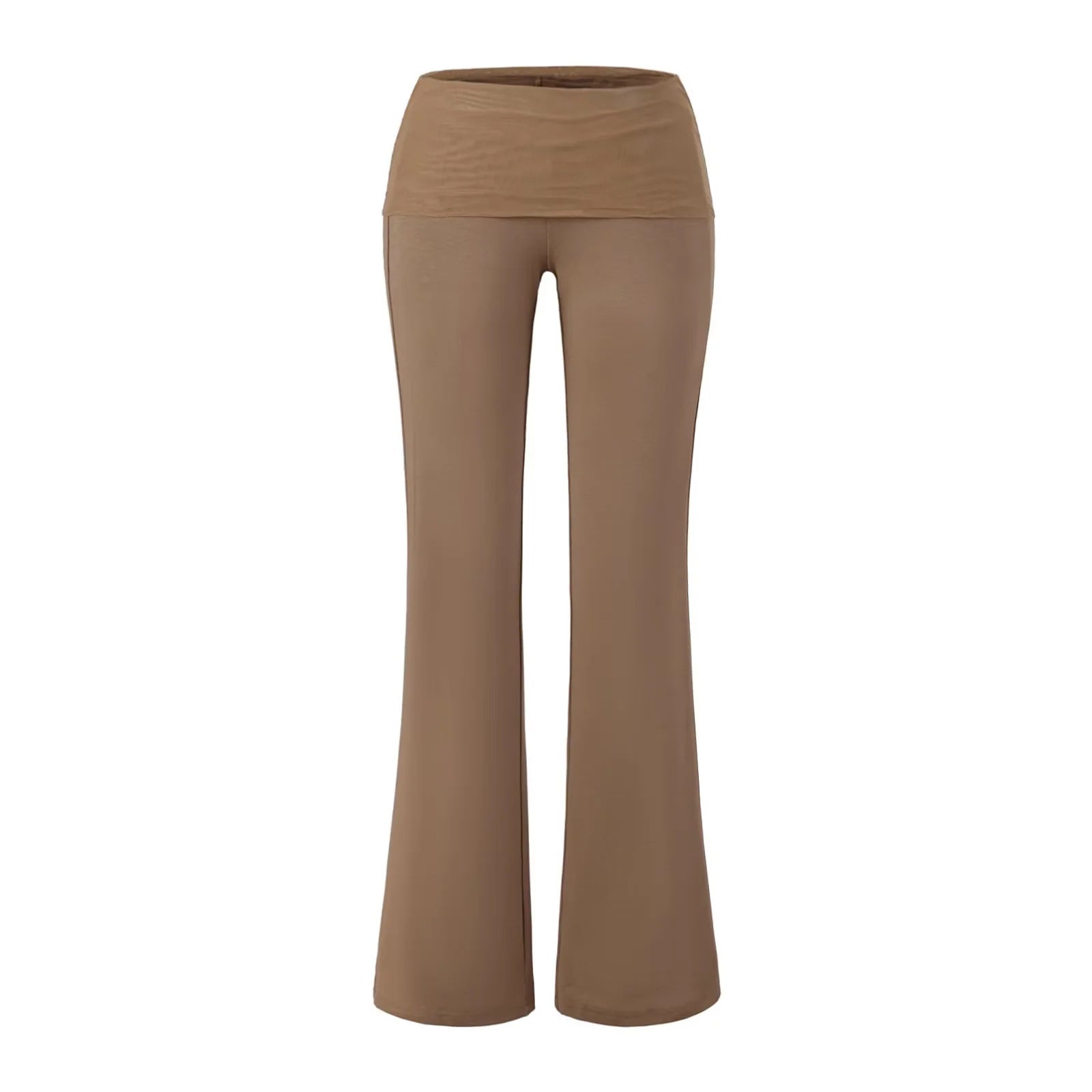 Low waisted slightly flared pants