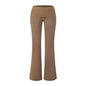 Pantalones de tiro bajo ligeramente acampanados