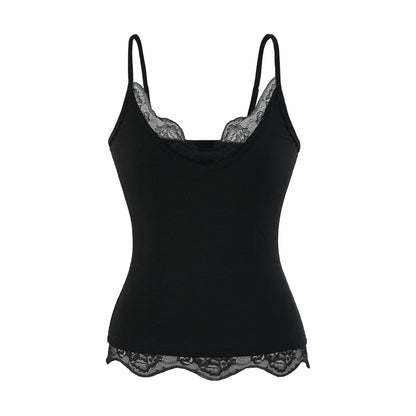 Sleeveless V-neck T-shirt