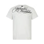 Water grass writing English letter printed short sleeved T-shirt