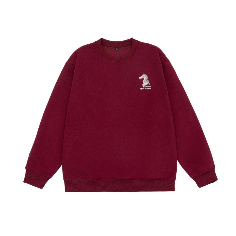Sudadera con Capucha Ancha Informal con Bordado