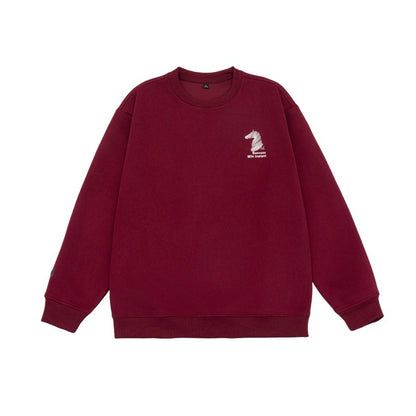 Sudadera con Capucha Ancha Informal con Bordado