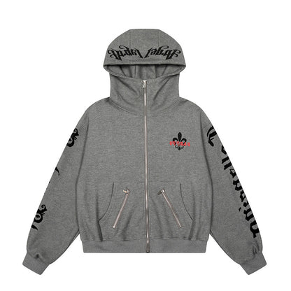 Cool Chic Hoodie Loose Slim-Fitting Zip-Up Jacket Casual Streetwear Style