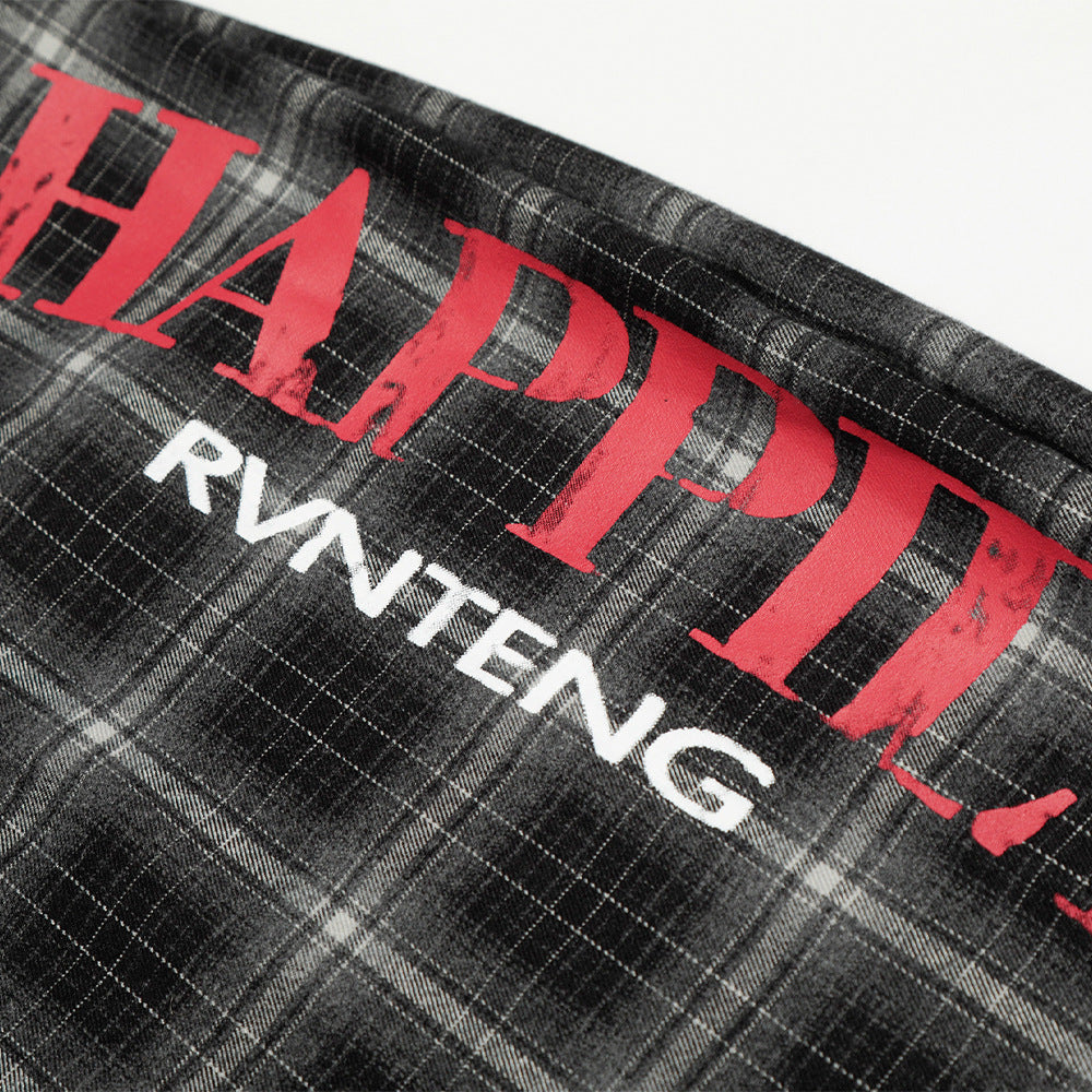 Loose plaid pants