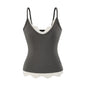 Sleeveless V-neck T-shirt