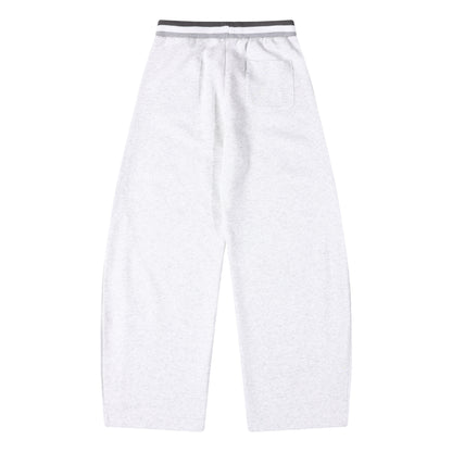 Retro letter printed curved knife sweatpants for women