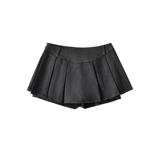 Minifalda vaquera de talle alto