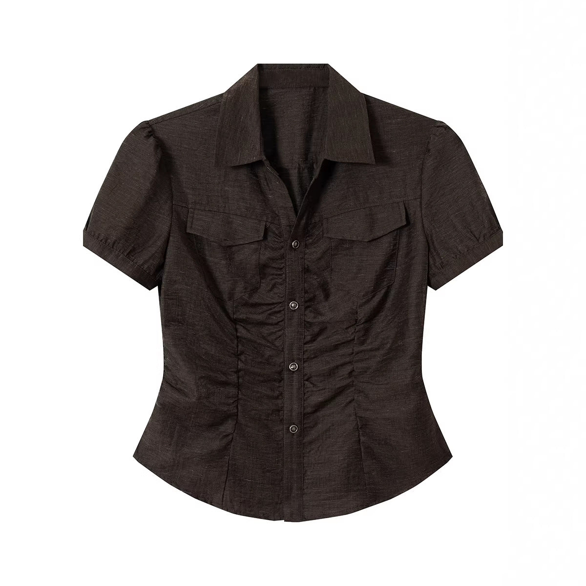 V-neck short sleeved shirt