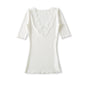 V-neck lace T-shirt