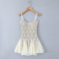 Fitted Lace Sheer Strapless Short Dress