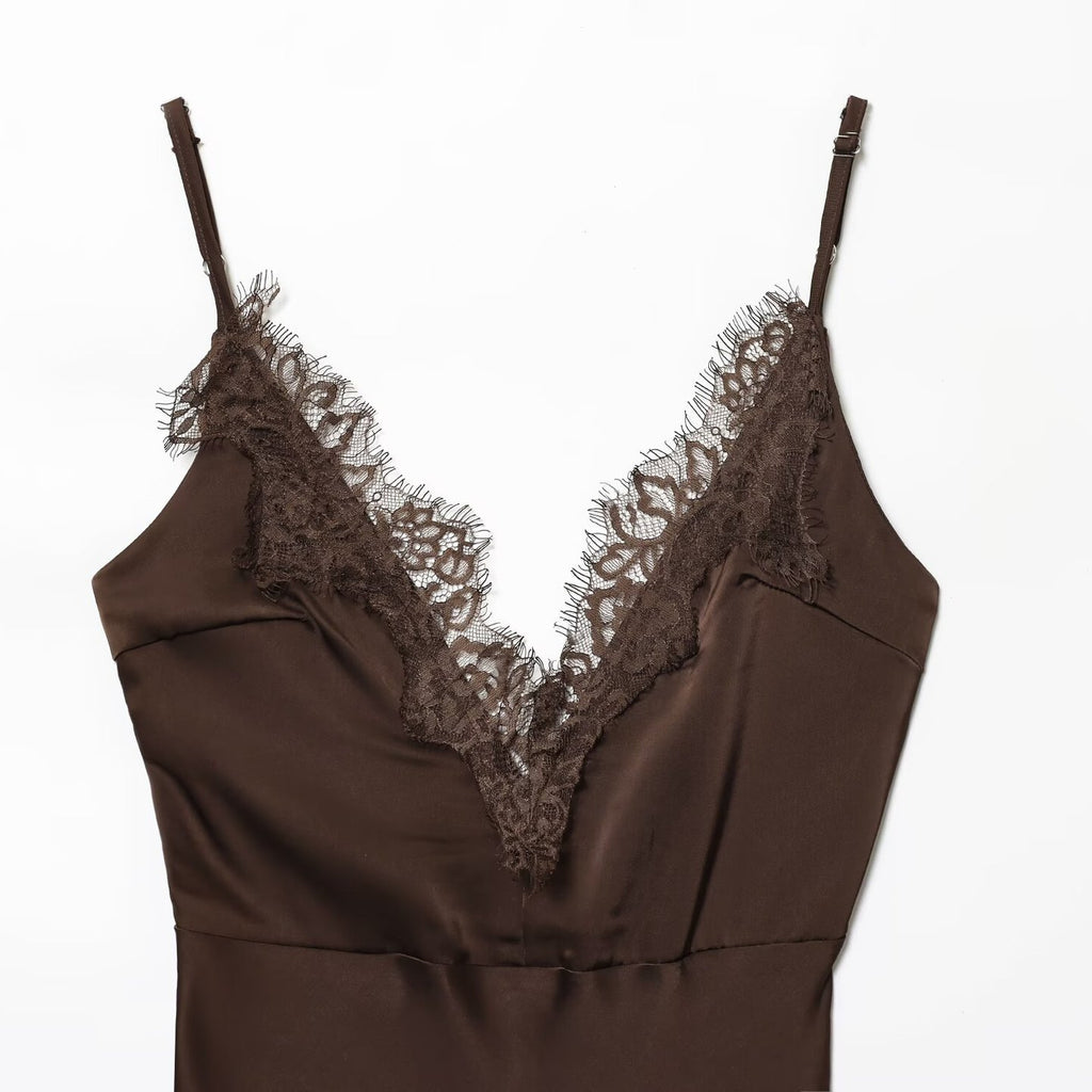 Strap lace dress