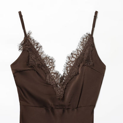 Vestido lencero de tirantes