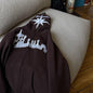 Sudadera con capucha holgada estampada, gótica oscura, para invierno