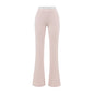Pantalón de encaje acampanado de talle bajo