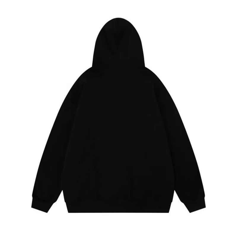 Abrigo sudadera con capucha de pelo sintético Ajuste holgado Sudadera engrosada