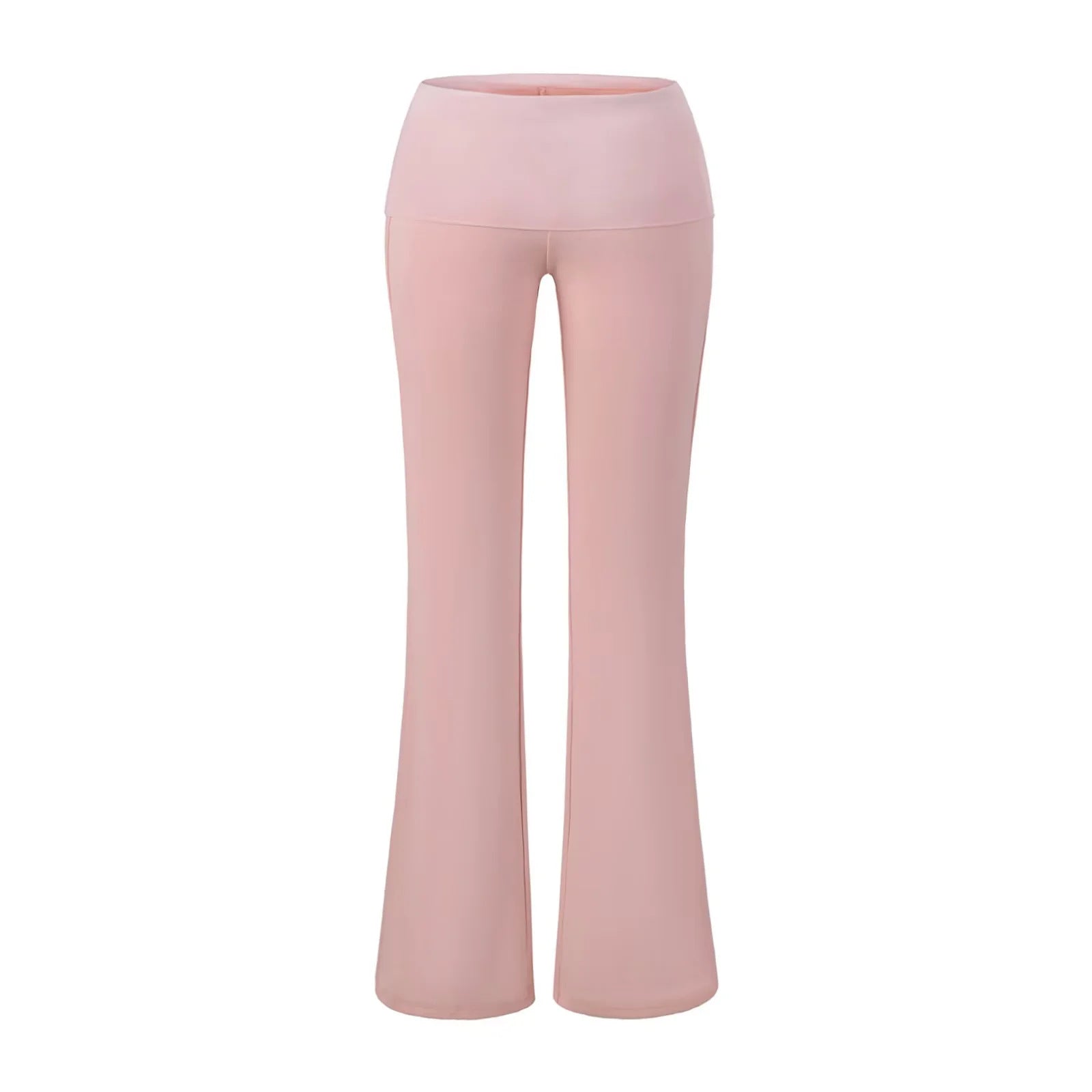 Low waisted slightly flared pants