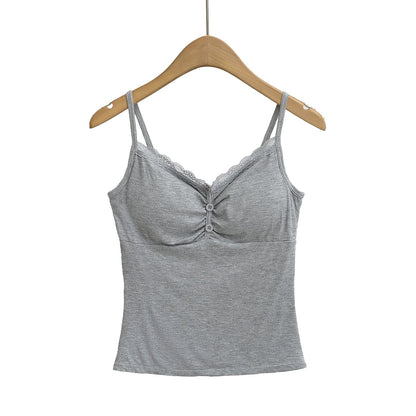 Camisola lencera con encaje