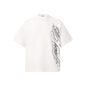 English letter printed short sleeved shirt