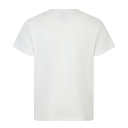 Water grass writing English letter printed short sleeved T-shirt