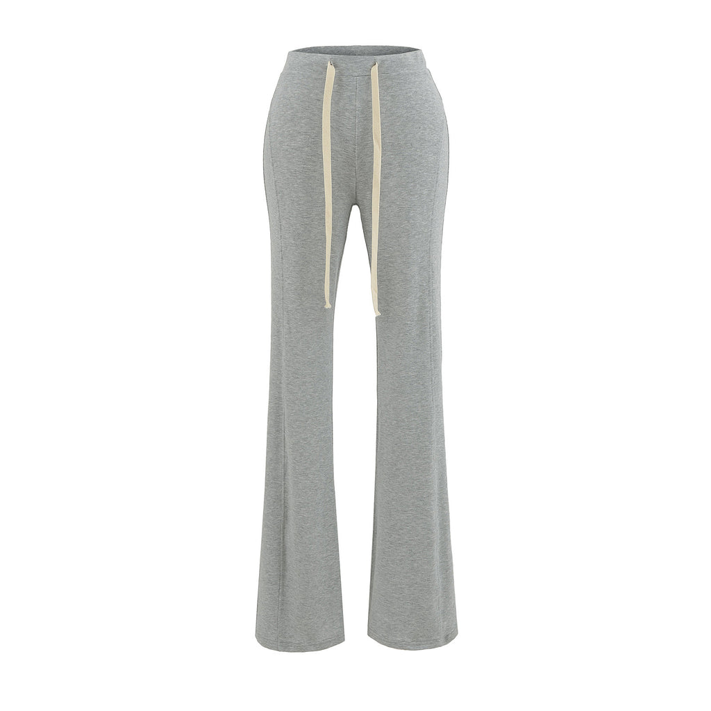 Low waist slightly flared slim fit pants